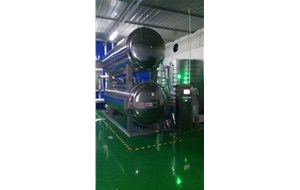 江蘇南通全自動(dòng)雙層水浴1200*3600使用現(xiàn)場(chǎng)。用于鵪鶉蛋高溫殺菌。